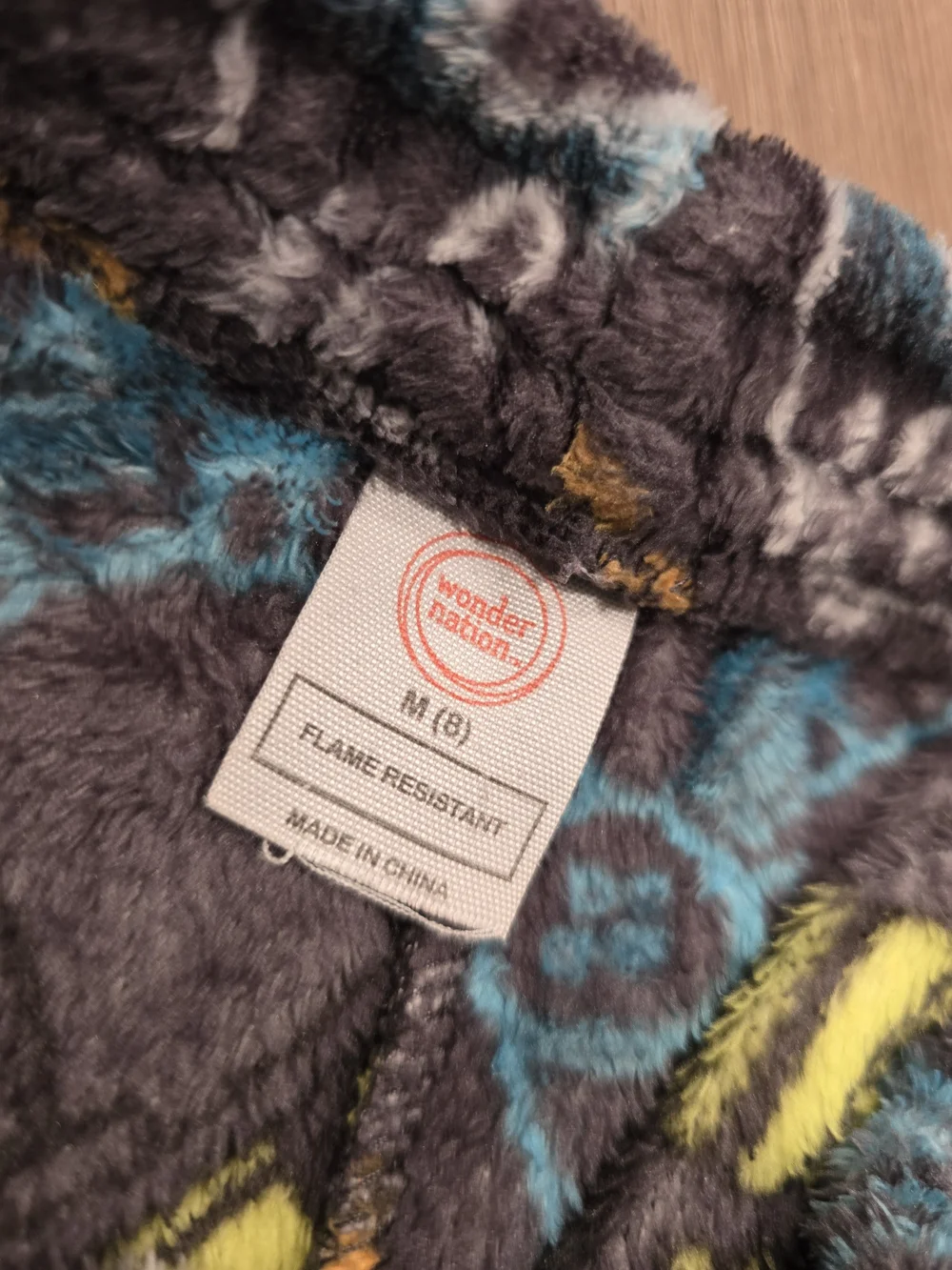 Boys Grey & Blue Game Controller Fleece Pajama Pants Set 2 Piece Size Medium 8
